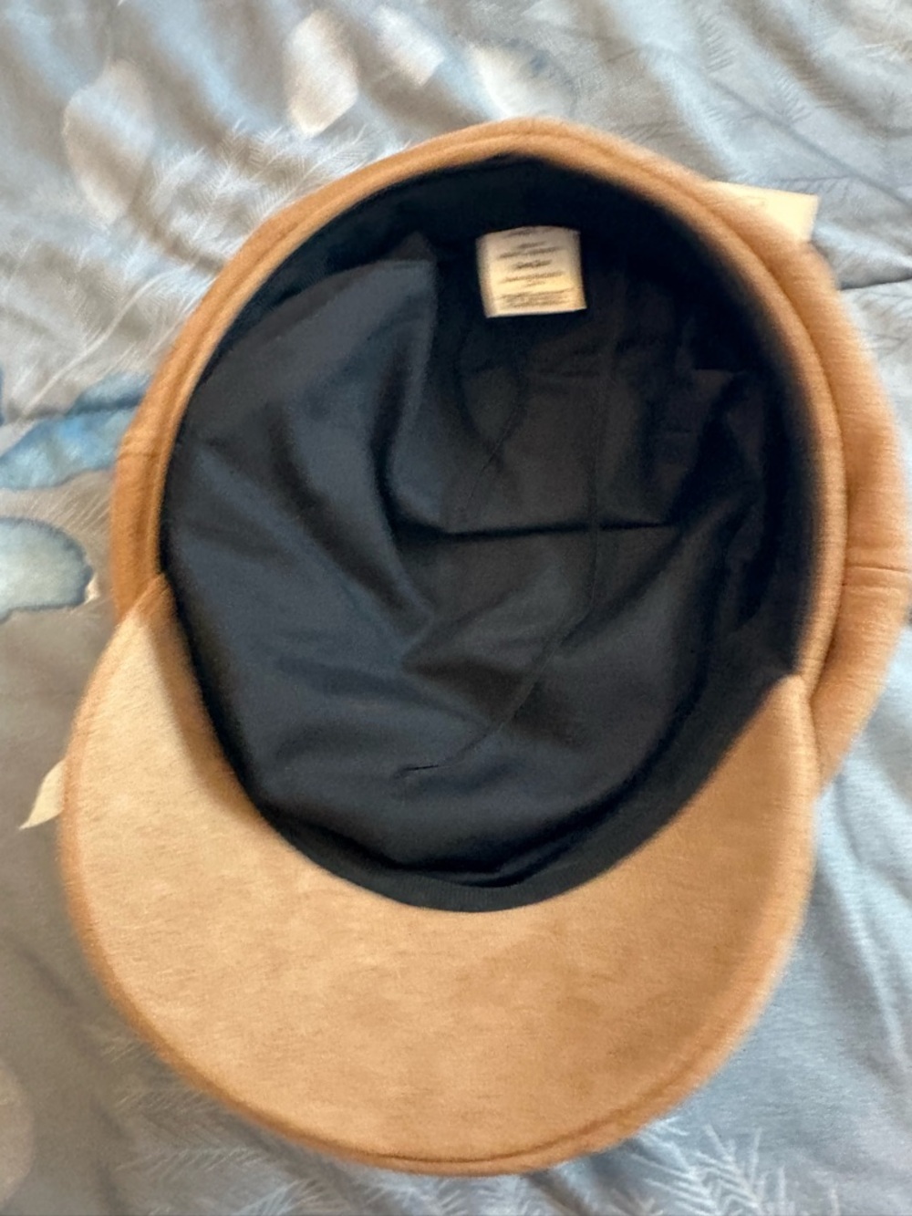 NWTS Women’s No Boundaries Tan Suede-Textured Baker Hat One Size - Picture 5 of 7
